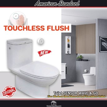 american standard neo modern cc kloset toilet sensor touchless wave go-6
