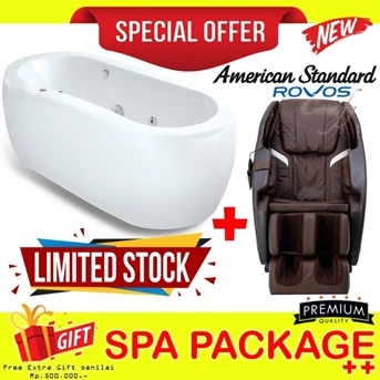 American Standard Rovos Spa paket releksasi bathtub kursi pijat