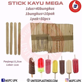 stick kayu mega / stik es krim
