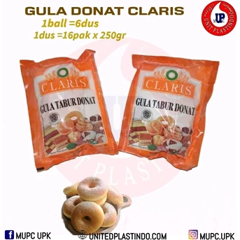 GULA DONAT CLARIS 250 GRAM