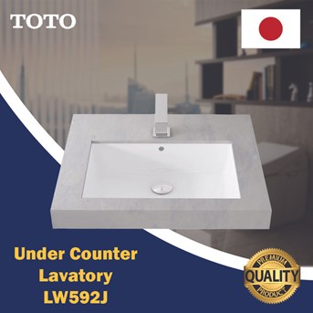 TOTO LW592J SQUARE UNDER COUNTER WASTAFEL