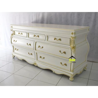 meja tv desain klasik mewah elegant warna kombinasi kerajinan kayu-1