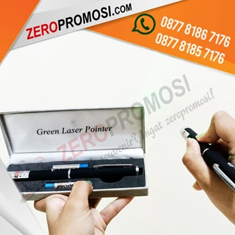 souvenir pulpen promosi laser pointer hijau hight beam custom logo-1