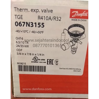 expansion valve danfoss tge 6.5/10tr 067n3155/r410/r32