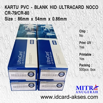 KARTU PVC BLANK CARD HID ULTRACARD CR-79 / CR-80
