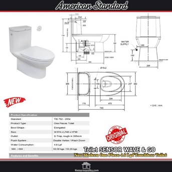 american standard neo modern kloset toilet sensor touchless wave go to-3