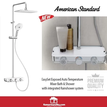 American Standard Easy Set Bath Shower Thermostatic 3 Ways with Spout