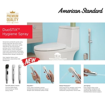 american standard duo stix jet washer semprotan kloset toilet white-4