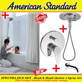 American Standard In wall Spectra duo 2in1 shower 4 spray jet hot cool