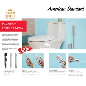american standard duo stix jet washer semprotan kloset toilet black-5