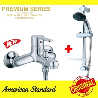 American Standard bath shower mixer slide bar soap 3 jet level water