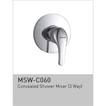 Wasser Lever Concealed Shower Mixer MSW-C060 / Keran Air Panas Dingin