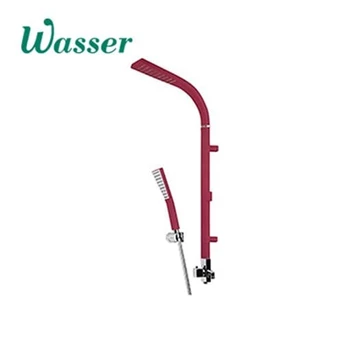 wasser cy5 rain shower column hose hand shower bracket red-1
