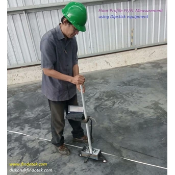 pengukuran lantai beton superflat, ff/fl standar astm e-1155-1
