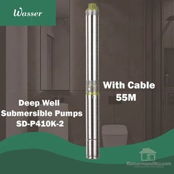 WASSER SUBMERSIBLE DEEP WELL PUMP WITH CABLE 55mSD-P410K-2