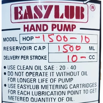 lubrication oil pump hop-1500-10-dx - 1500 ml. 10 cc 15 bar-2