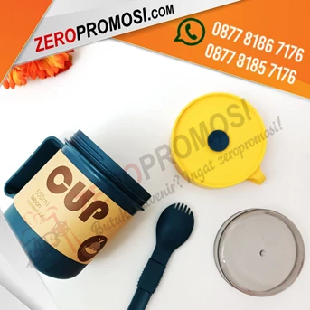 merchandise alat makan cup food jar mug promosi wilton 500ml-2
