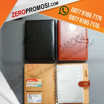 souvenir agenda binder kulit ag-03 custom - memo promosi-3
