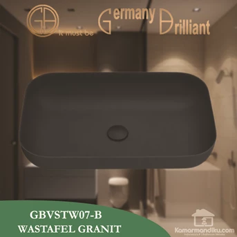 Germany Brilliant Wastafel Hitam GBVSTW07-B
