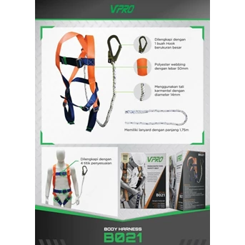 Body Harness Single Big Hook Vpro B021