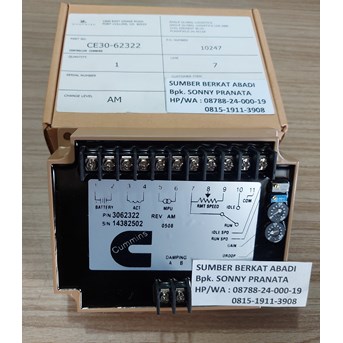 CUMMINS 3062322 SPEED CONTROLLER EFC 30-62322 CE30-62322 CE 30 62322
