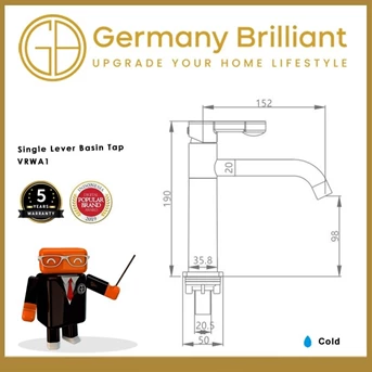 germany brilliant paket bundling wastafel set - orange-3