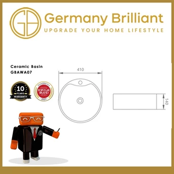 germany brilliant paket bundling wastafel set - orange-1