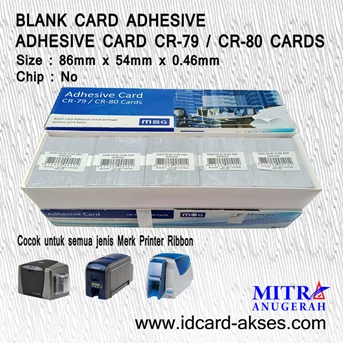 adhesive card/kartu stiker adhesive cr-79/cr-80-1