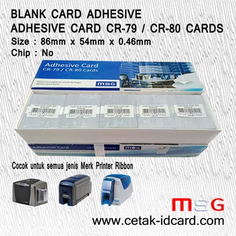 blank card adhesive / pvc blank id card stiker cr-79 / cr-80