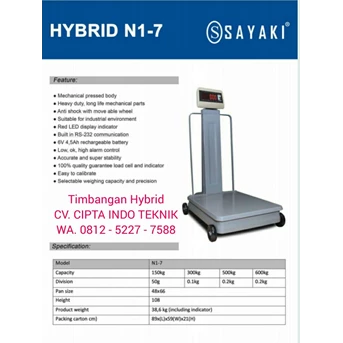 timbangan barang lantai hybrid 500 kg pakai roda-6