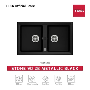Teka Tegranite Sink Stone 90 B-TG 2B Dark Metalic
