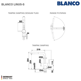 kran air blanco linus-s silgranit mixer taps - white-4