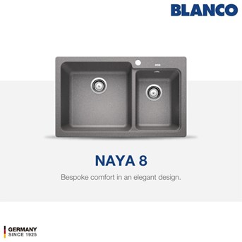 blanco naya 8 silgranit kitchen sink - hitam-5