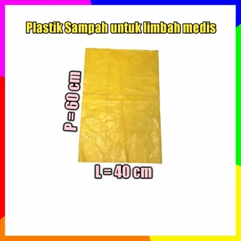 plastik sampah kuning 40 x 60