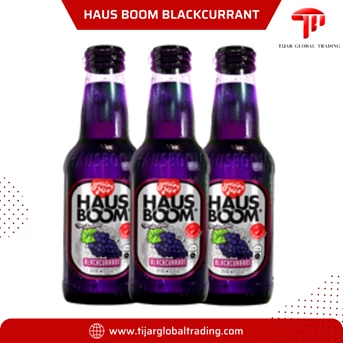 hausboom sparkling beverage blackcurrant 275 ml