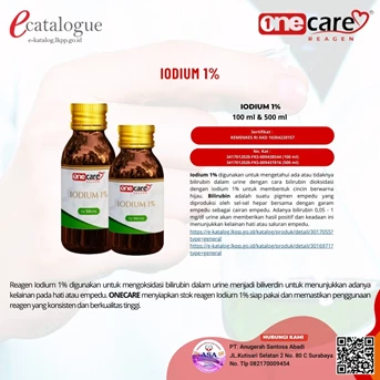 onecare reagen iodium 1% 1 x 500 ml