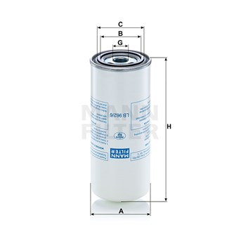 MANN LB 962/6 LB962/6 LB-962/6 LB 962 6 LB9626 COMPRESSED AIR OIL SEPA