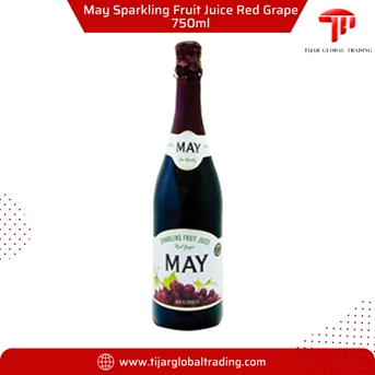 May Sparkling Fruit Juice Red Grape 750ml