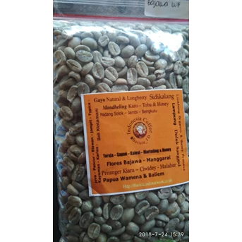Coffee Kopi Greenbean Flores Bajawa - Biji Mentah Matang