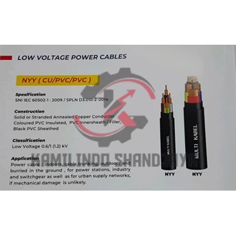 low voltage power cables nyy (cu/pvc/pvc)