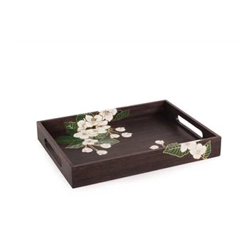peralatan makan dan aksesoris premium wood tray jasmine collection