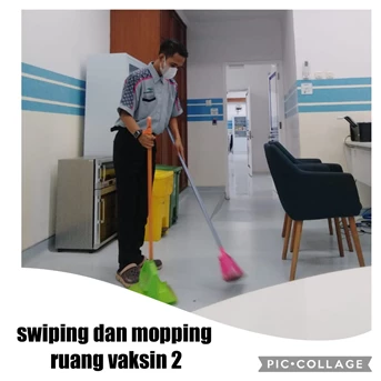 Office Boy/Girl sweeping ruangan vaksin dua 21/10/2022