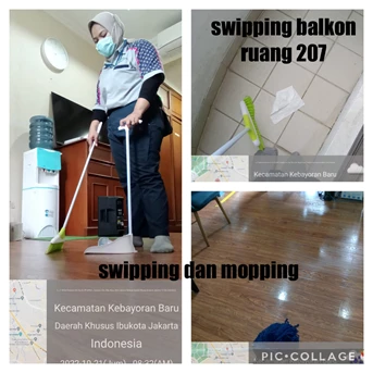 Office Boy/Girl moping dan sweeping balkon ruangan 207 21/10/22