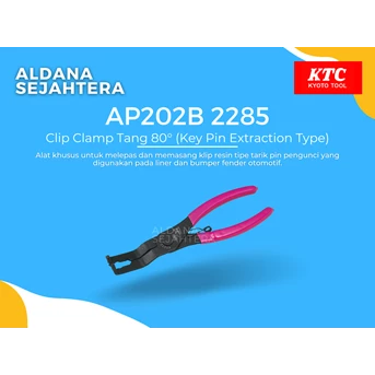 AP202B 2285 Clip Clamp Tang 80° (Key Pin Extraction Type)