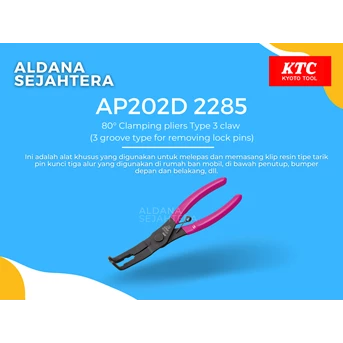 ap202d 2285 80° clamping pliers type 3 claw