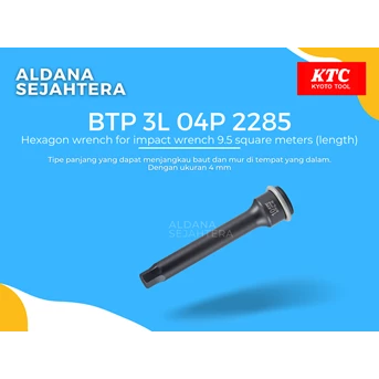 btp 3l 04p 2285 hexagon wrench for impact wrench 9.5 square meter