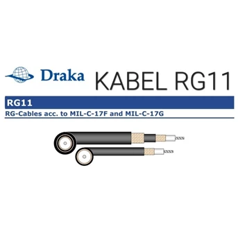 cable / kabel draka coaxial rg11 black (rg1776)