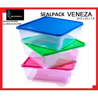 kotak makan plastik sealpack Veneza merk Crown