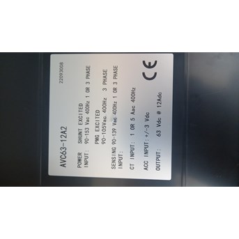 AVR AVC63-12A2 400HZ AUTOMATIC VOLTAGE REGULATOR AVC 63-12A2 400 HZ
