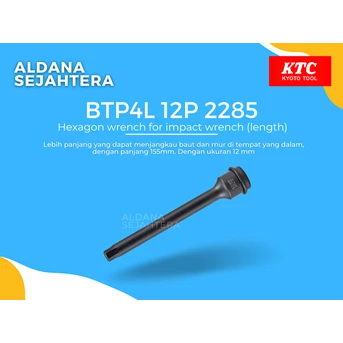 btp4l 12p 2285 hexagon wrench for impact wrench (length)